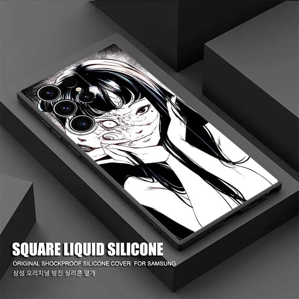 Horror Comic T-Tomies Junjis Ito Manga S25Ultra Case For Samsung Galaxy S25 S24 S23 S20 S21 FE S22 Ultra S10 Plus 5G Phone Cover