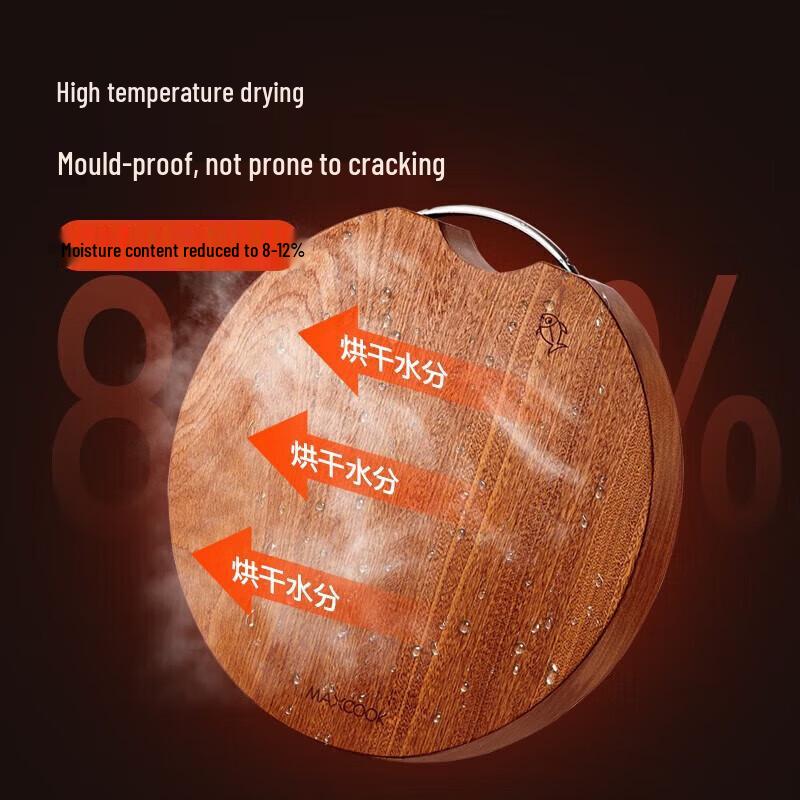 Mei Chu Round Ebony Wood Cutting Board