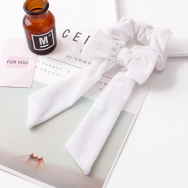 Elegant Velvet Hair Ring Scrunchie Women Girls Elastic Hair Rubber Bands Gum Accessories Tie Hair Rope Ponytail Holder Headdress