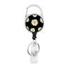 Flower Butterfly Chrysanthemum Doctor ID Badge Clip Lanyards Holder Porta Credencial  Reel Nurse Retractable Keychain Wholesale
