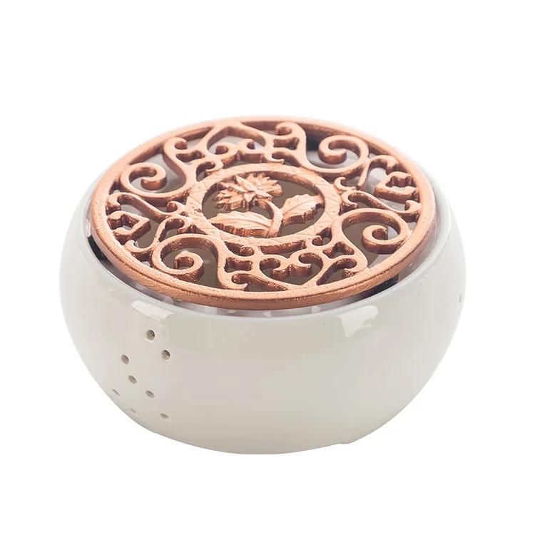Ceramic Candle Heater Tea Pot Heating Base Tea Maker Filter Teapot Kettle Boiled Flower Tea Heated Warmer Wine