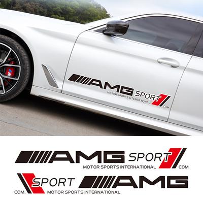 Autocollants de Voiture Film Vinyle Décoration Auto Stickers Bricolage Style Sportif Accessoires Tuning Voiture Pour Mercedes Benz AMG A B C E G CLA W21