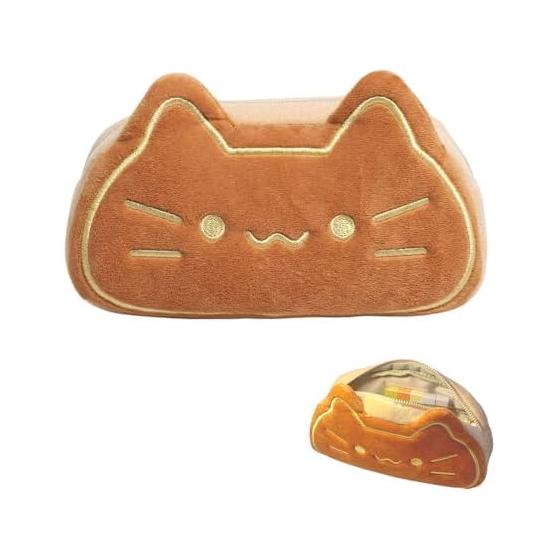 Pencil Case, Plush Pencil Case, Large Capacity, Cat Pen Holder, Pen Holder, Stylish Pen Case, Cat Pen Case, Stationery Pen Pouch, Fluffy, Cute,