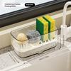 Drain Rack Kitchen Sink Organizer Self-draining Shelf Sponge Holder Dishcloth Faucet Storage Soap Drainer Kitchen Accessories