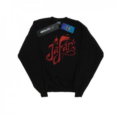 Mens Aladdin Movie Jafar Flames Logo Sweatshirt