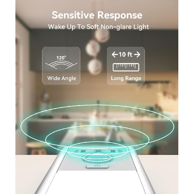 Under Cabinet Lighting, LED Motion Sensor Light Indoor, 2200mAh USB Rechargeable Closet Lights Battery Operated, Stick On Magnetic Wireless Dimmable