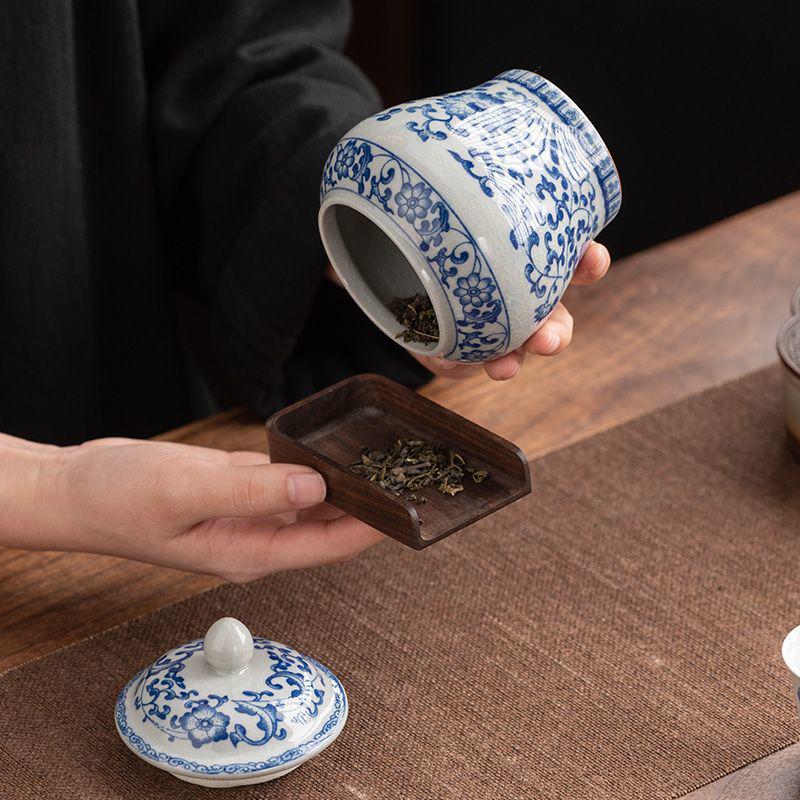 Retro Ceramic Tea Storage Cans - Moisture-Proof, Sealed, Small Clay Containers