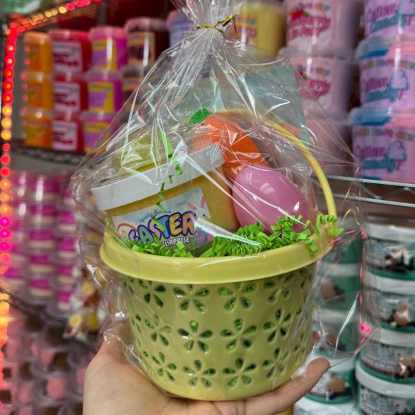 Velikonoční košík Squishybunnii se slizem! DIY Velikonoční sliz, Různý mačkací zajíček nebo pružná mrkev, Velikonoční vajíčko s posypkou, Mochi mačkací!