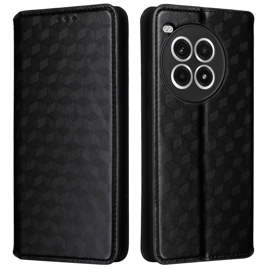 For OnePlus Ace 3 Pro 5G Case Wallet Stand Rhombus Leather Phone Cover