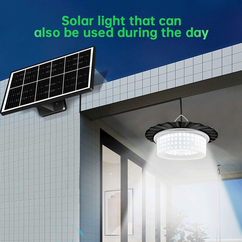 Solar Powered Solar Pendant Light 360° Wide Angle Lighting Courtyard Sensing Lamp  Patio