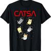Lustiges Weltraum-Astronauten-Katzen-Katzen T-Shirt