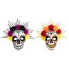 Masquerade Mask Mexicans Day of The Dead Sugar Skull Mask with Rose Decorations Fancy Dress Rose Suger Skeleton Mask