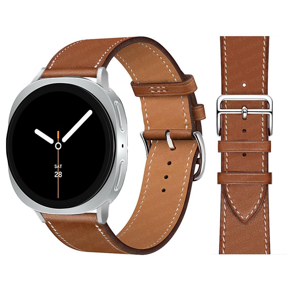 Exquisite leather band For Samsung Galaxy Watch 8 strap 40mm 44mm metal buckle Bracelet correa Galaxy Watch 8 classic 46mm bands