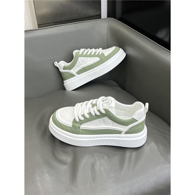 Summer New Breathable Mesh Shoes Platform Sports Casual Board Shoes