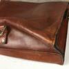 Handmade All Leather Shoulder Bag Brown(USED)