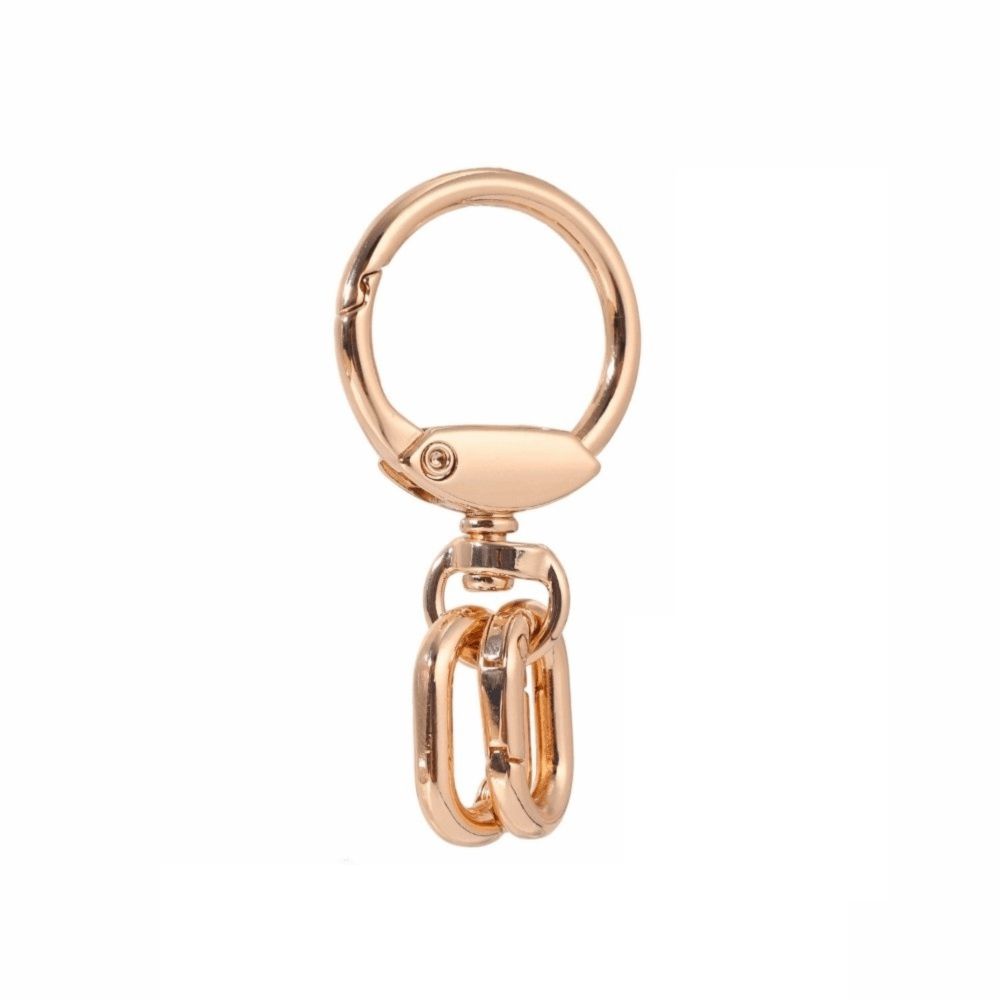 2 PCS Connector Clasps Metal Swivel Clasp Clips Spring Ring Hook Rings O-ring Buckle Clasps Keys Management