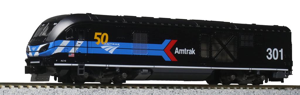 KATO N Gauge ALC-42 Charger Amtrak Day One #301 50th Anniversary Logo Diesel Locomotive Model Train 17-736-K