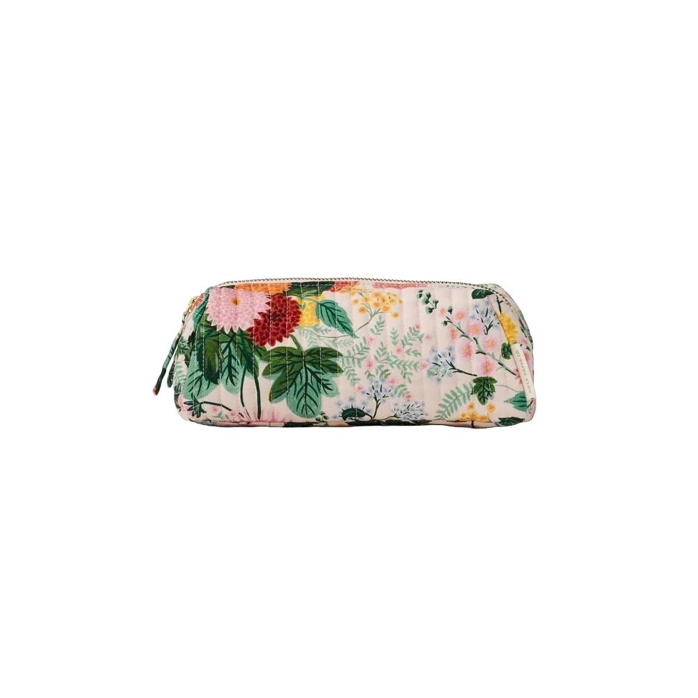 Rifle Paper Dahlia Quilted Cosmetic Pouch S