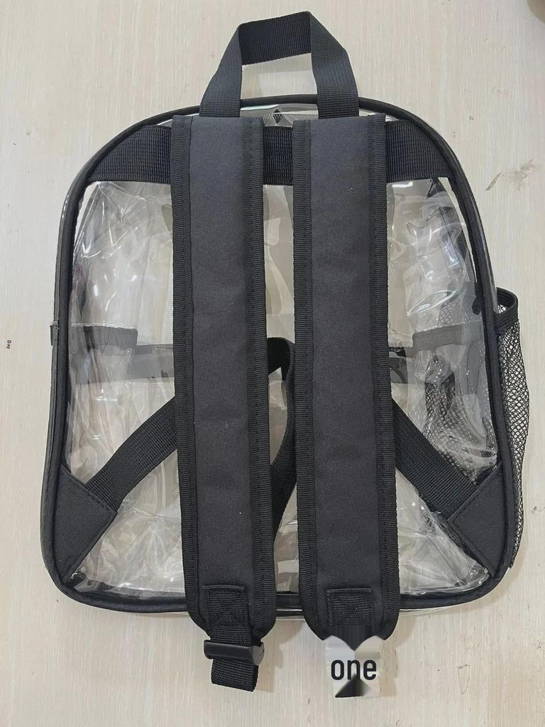 Unisex Transparent PVC Backpack: Large Capacity, Stylish, Sports & School Use