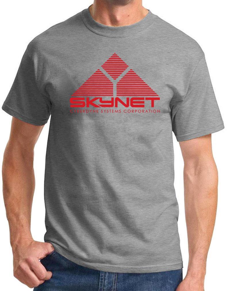 SKYNET CYBERDINE Retro Adult Humor Novelty Tshirt NEW COLORS S разноцветный
