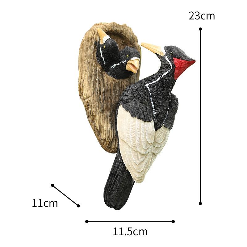 Simulation woodpecker gardening yard courtyard garden decoration pendant