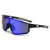 Functional Oversized Sunglasses Personality Trend Integrated Colorful Lenses Sun Protection Sunglasses 3256