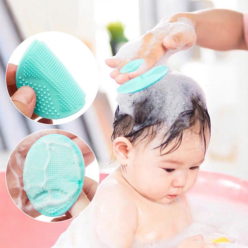 3Pcs Silicone Oval Face Wash Brushes Face Cleansing Brush Mini Massager Waterproof Facial Soft Deep Pore Cleanser Tool