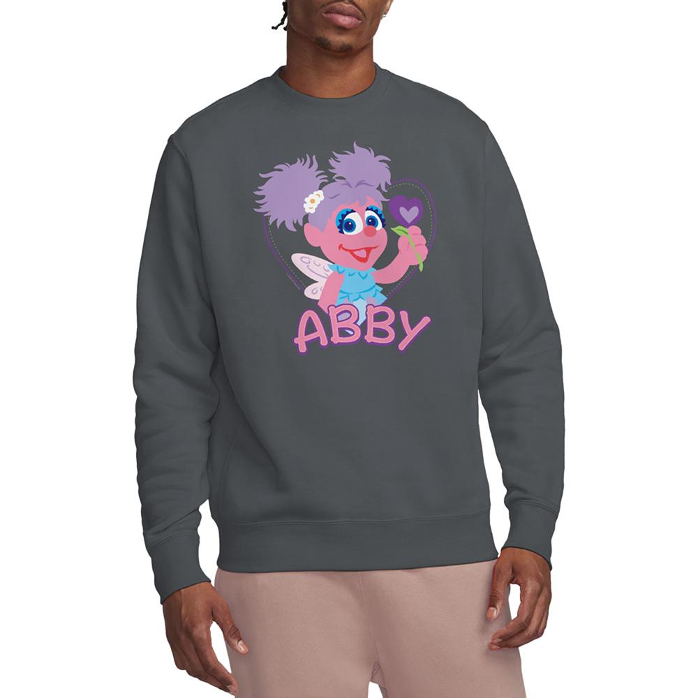 Sesame Street Unisex Adult Abby Cadabby Flat Sweatshirt