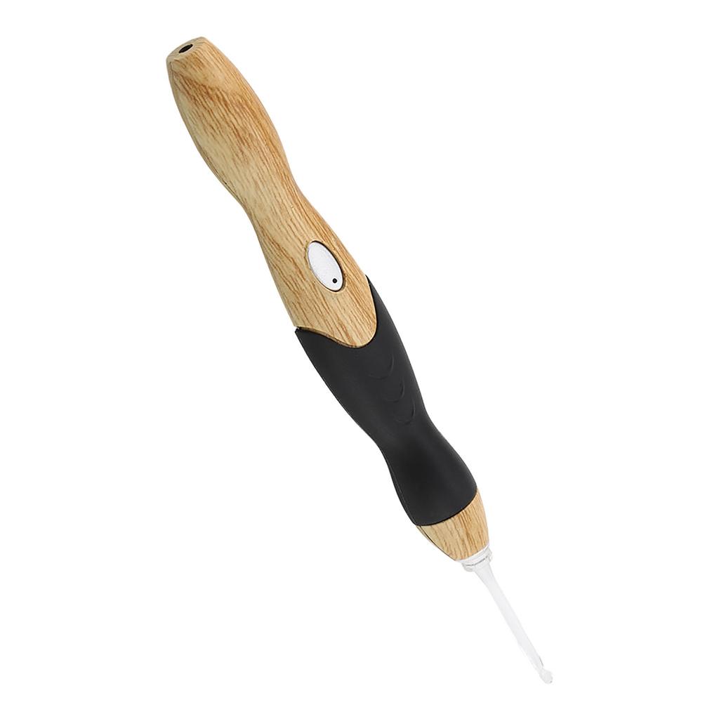 9 In 1 USB Rehargeable Light Up Crochet Hooks Hand Weave Sewing Tools (Handle with Silicone)