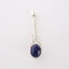 Lapis Lazuli Gemstone 925 Sterling Silver Jewelry Handmade Women Pendant 1.79" PP-60-36