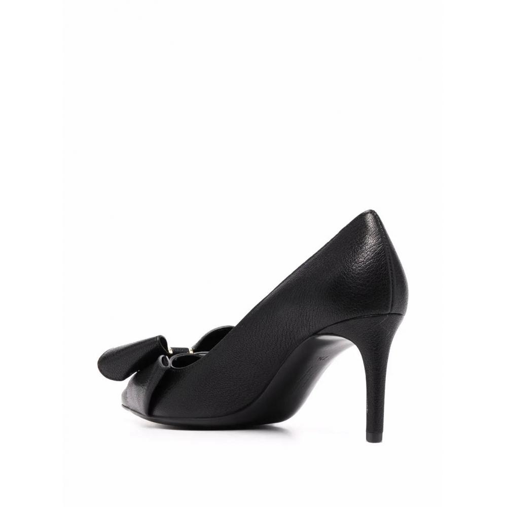 Salvatore Ferragamo Ferragamo Zoey Bow Detail Pumps Black