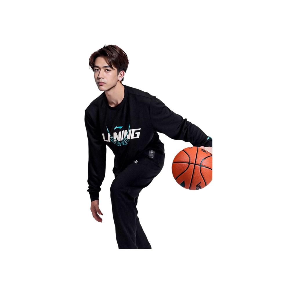 Li Ning Sports Running Fitness Training Long Sleeve T-Shirt Men Tops Black YTLU025-1