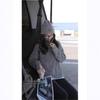 Women's Korean Style Half-Zip Stand Collar Pullover Sweater - Soft, Loose Fit for Autumn/Winter