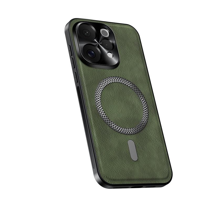 Hüllen Für VIVO V70 S50 PU-Leder Kabelloses Laden Magnetisch Stoßfest Hülle Für VIVO S50 V 70 Linsenschutz Handy Rückseite Bumper