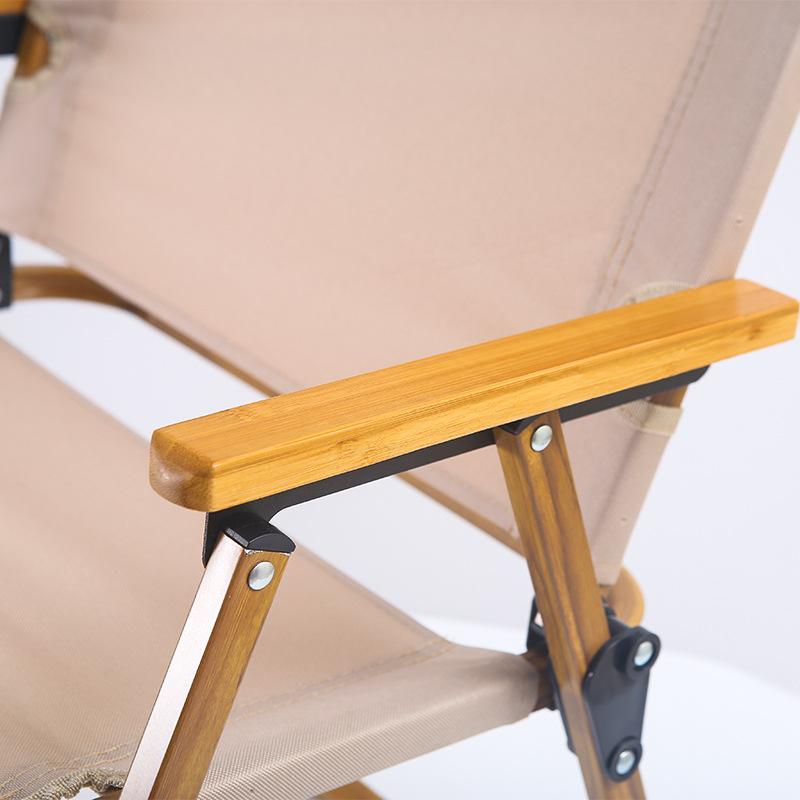 Portable Folding Reclining Chair Camping Beach Seat with Steel Frame Outdoor Fishing Picnic Lightweight Foldable Stool