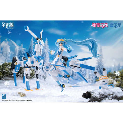 HiPlay SOSKILL Hatsune Miku: Kodama of the Freezing Point Ver. Snow Miku SSK-MIKU03 Pre-Colored Plastic Model Kit
