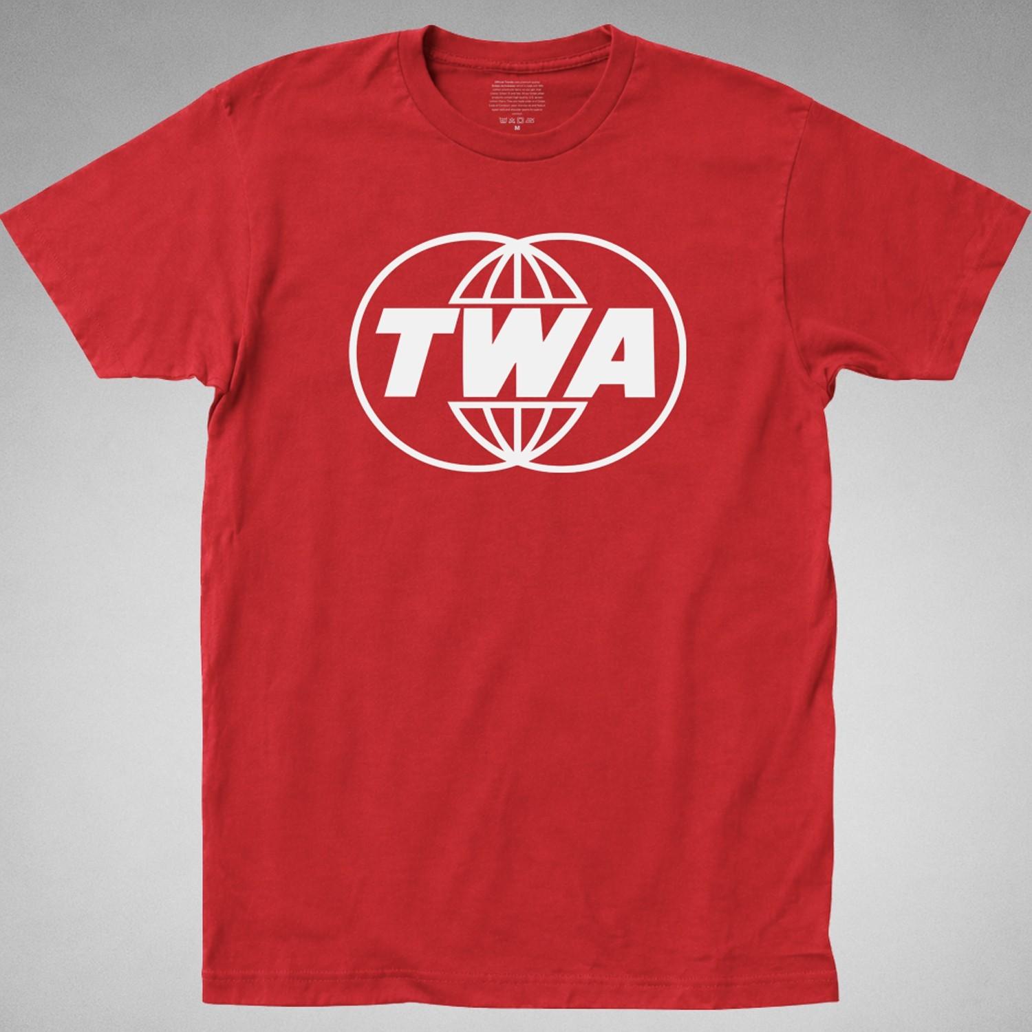 TWA Trans World Airlines T-SHIRT tee Retro classic aviation flight jet airplane XXXL