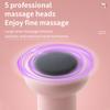 Massage Gun Wireless Charging Fat Pushing Machine Handheld Portable Massage Stick Neck, Waist, Shoulder Kneading Pink White