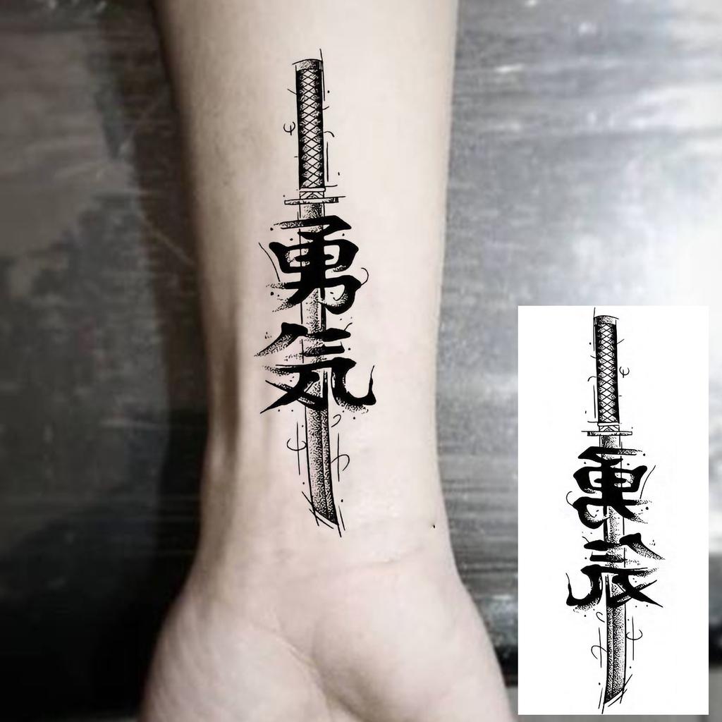 1 Sheet Halloween Dark Gothic Phoenix Temporary Tattoo For Men Women Neck Forearm, Waterproof Realistic Temp Fake Tatoo Stickers