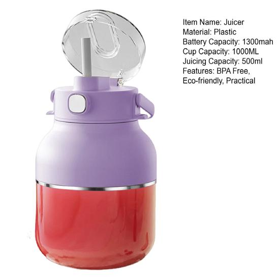 Fruit Juicer Portable Personal Blender BPA-Free Easy to Clean Rechargeable