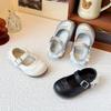 Youth style shoes Girls Mary Jane Shoes Fall Soft Sole Non-Slip Princess Style Kids Flat In White Black