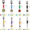 Magnetic Stackable 430 Stainless Steel Double-Ended Measuring Spoon Set with Scale