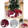Tree Christmas Decorative Skirt With Adorable Reindeer Design Perfect For Gatherings Holiday