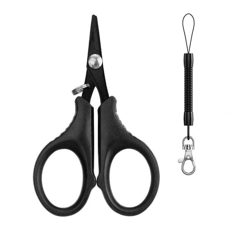 Titanium Coating Stainless Steel Fishing Scissor Plier Cut Pe Braid Line Cutter Plies Carp Fishing Accessories Tools