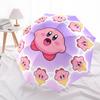 1pc Kawaii Kirby Circle Umbrella with Plastic Handle,Suitable for All Seasons Home Travel Outdoor UmbrellaM1090
