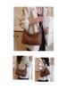 Korean Style Women's Woven Shoulder & Crossbody Bag with Adjustable Strap