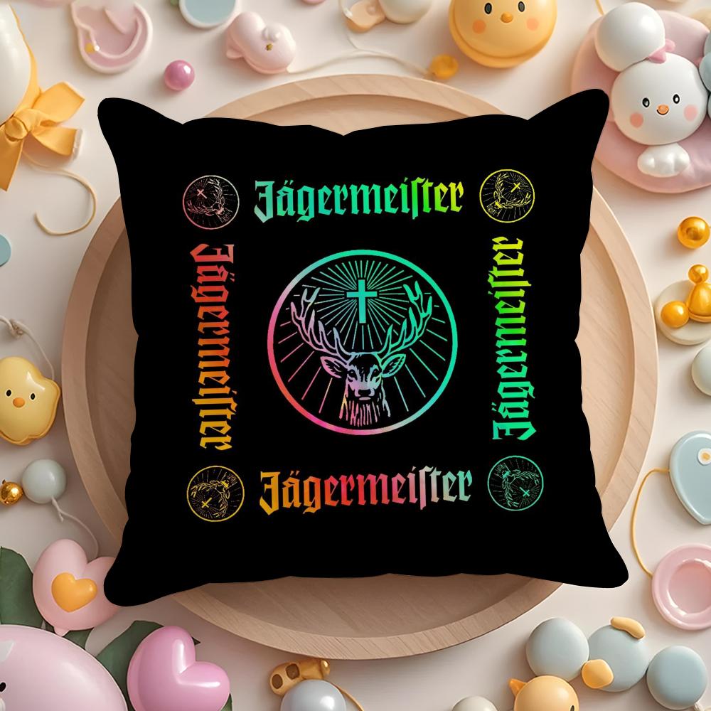 J-Jager-M-Meisters-S Cushion Cover Short Plush Double-Sided Printing Home Machine Washable In Warm Winter Pillow Case