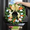 Vibrant Colors Front Gate Wreath Carrots Design Artificial Flower Wreath  Welcome Sign