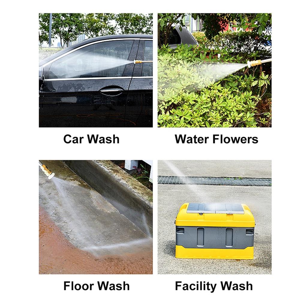 2000W 88VF Akku-Hochdruck-Autowascher Wiederaufladbare Autowaschpistole Elektrische Schaummaschine für 18V Akku