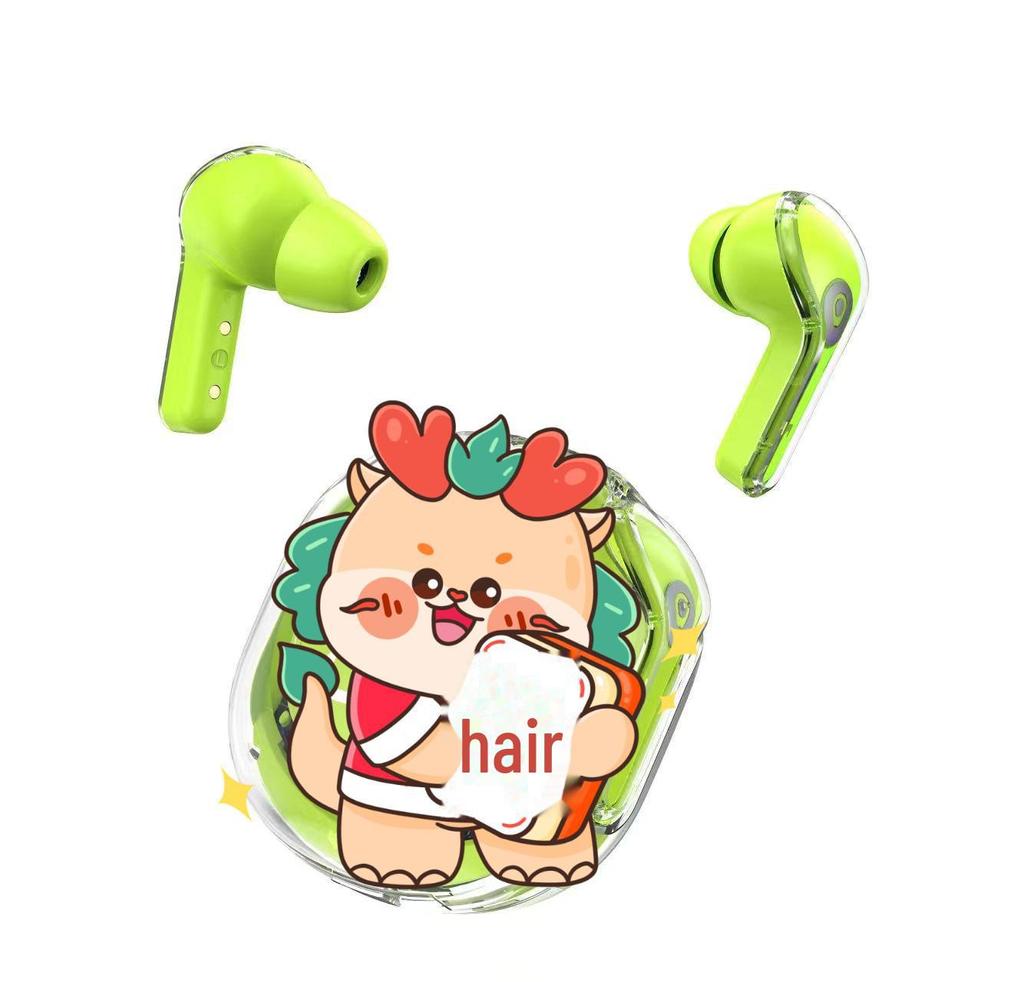 HK6 Kristalltransparenter Bluetooth-Kopfhörer mit Digitalanzeige & Ladeetui - TWS AIR39.